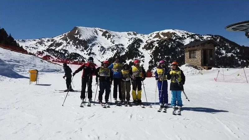Participants a la formació de guies d'esquí a la neu